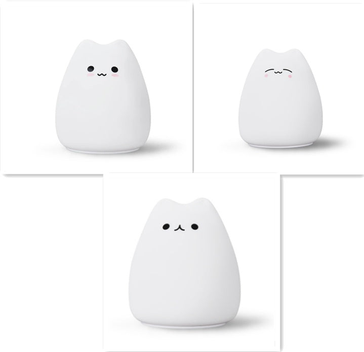 Silicone Touch LED Night Light – Cute Color Changing Lamp for Kids & Babies