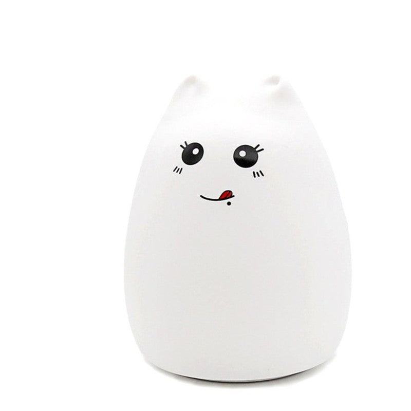 Silicone Touch LED Night Light – Cute Color Changing Lamp for Kids & Babies