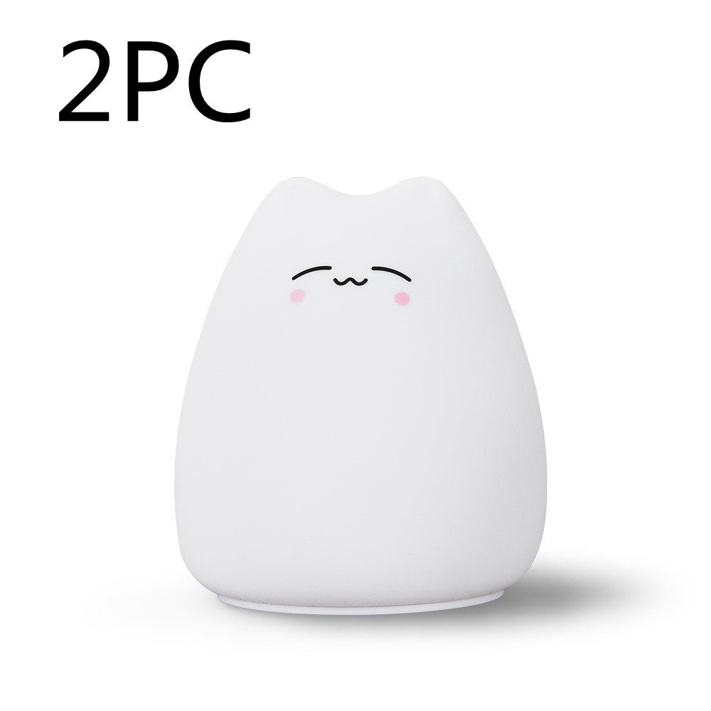 Silicone Touch LED Night Light – Cute Color Changing Lamp for Kids & Babies